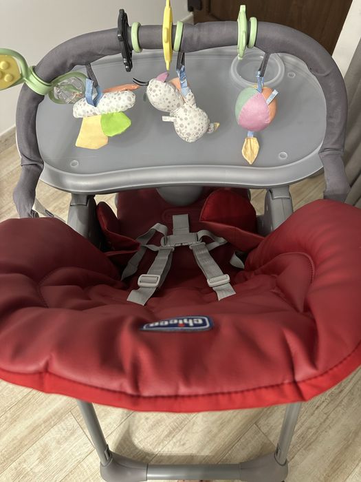 Scaun de masa Chicco Polly Magic Relax, rosu