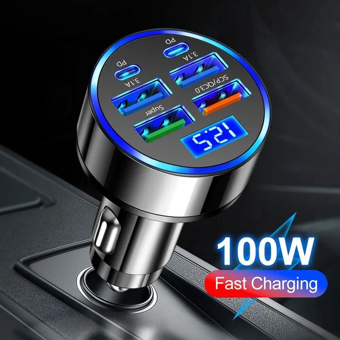 Încărcător Fast Charger 12/24V Type C și Usb