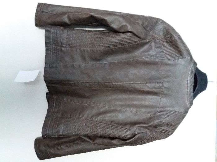 Geaca maro din piele ecologica