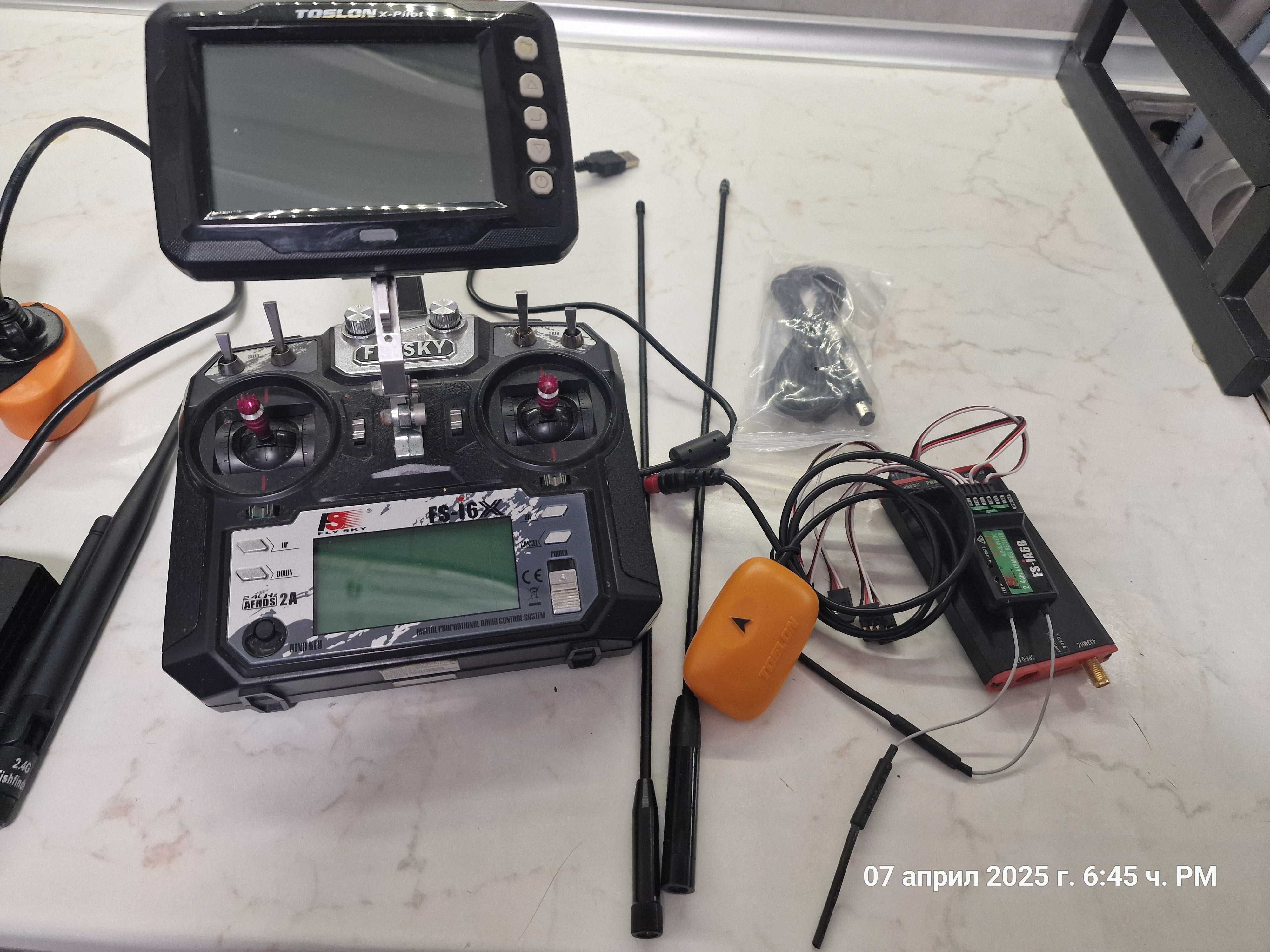 Сонар Toslon TF500 + GPS автопилот X-Pilot + дистанционно FlySky