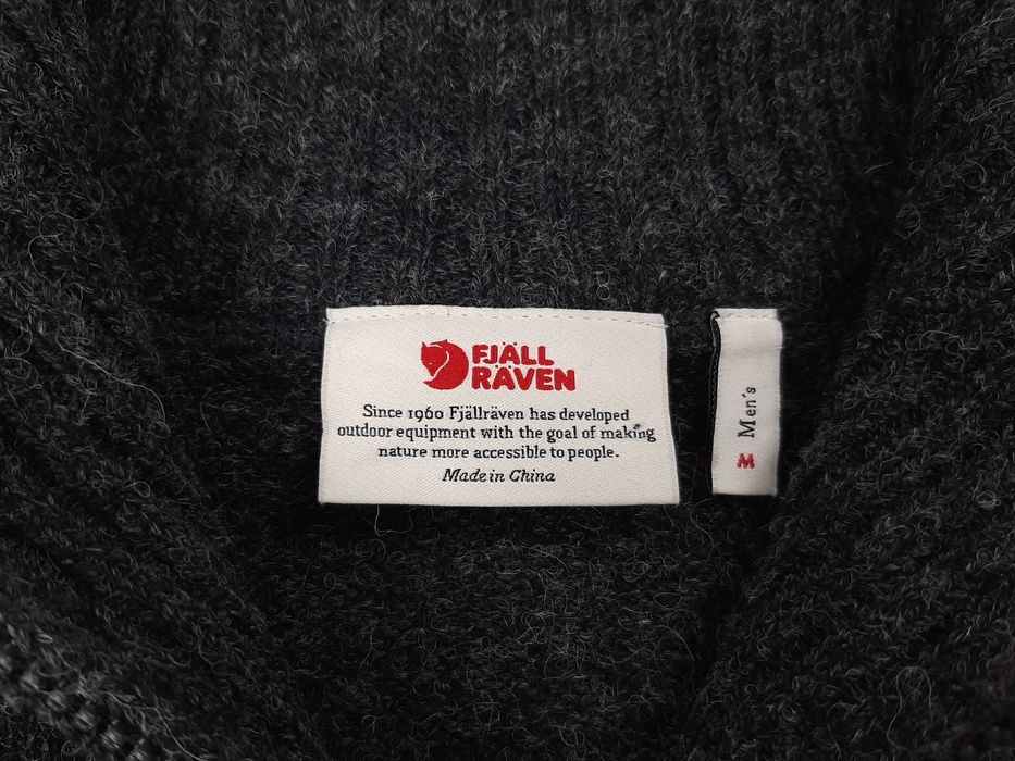 Fjallraven Koster - Оригинален мъжки пуловер от вълна р-р M
