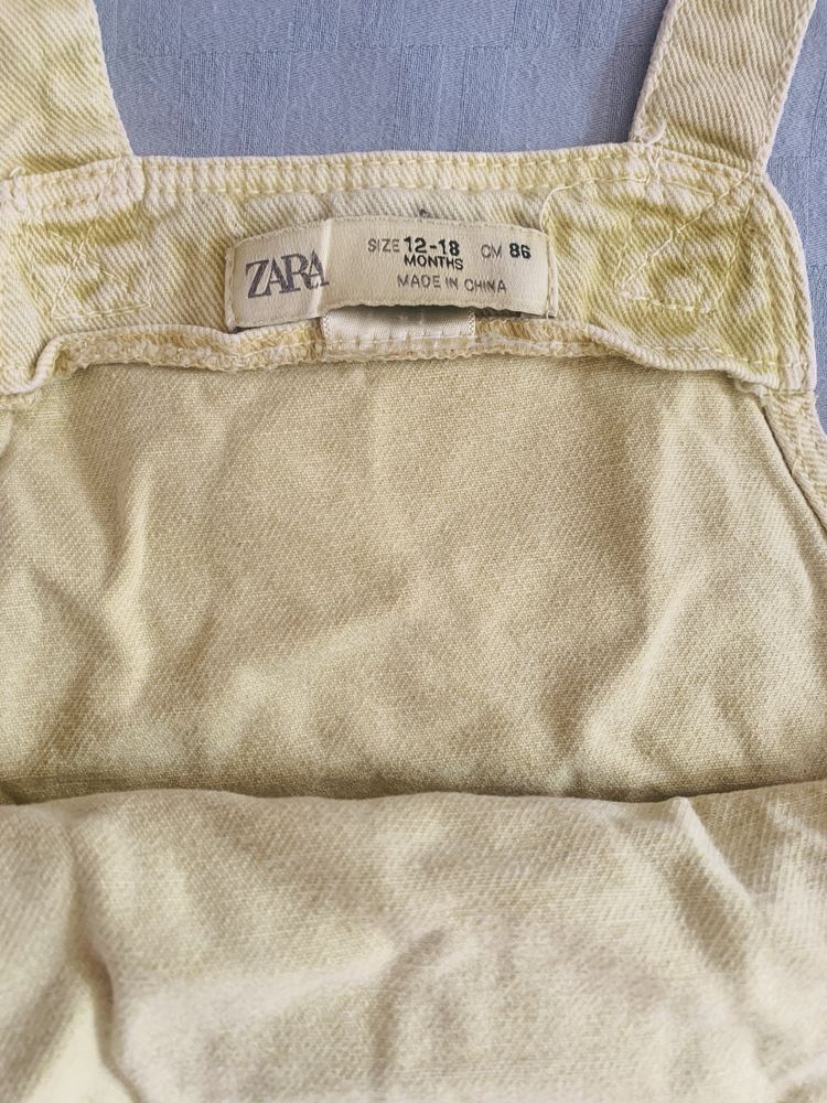 Бебешка дънкова рокля сукман Zara