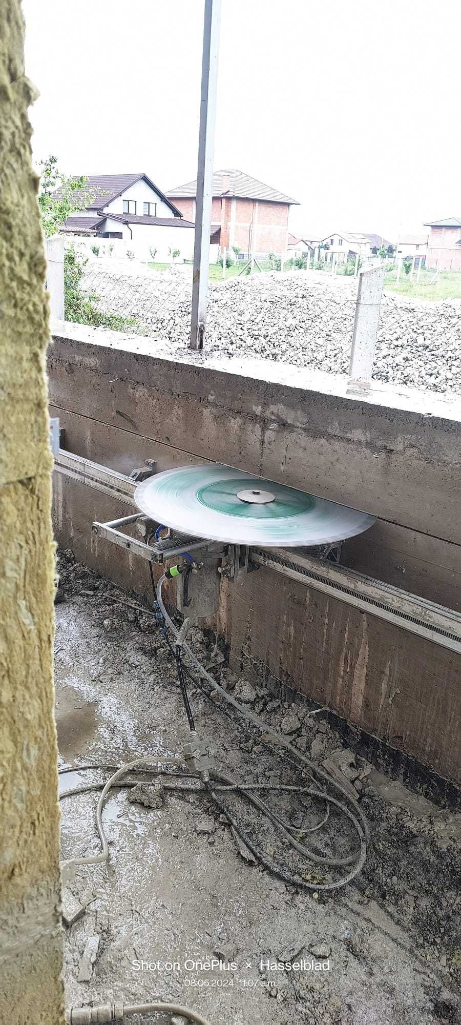 Carotare taiere beton, gaura hota, aerisire, taiere beton cu disc
