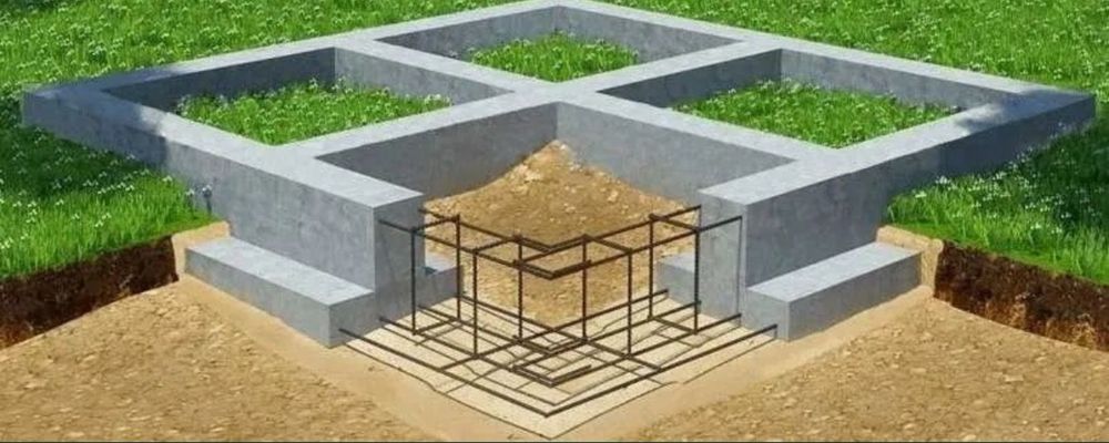 Заливаем фундамент бетон