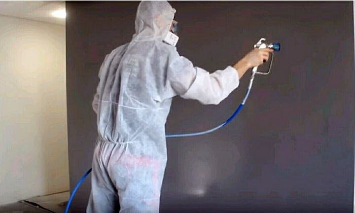 качественная безвоздушная покраска стен,потолков и т.д