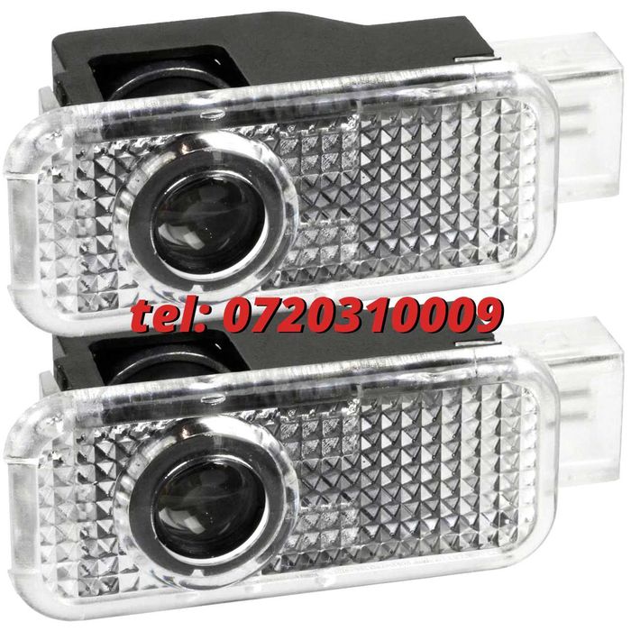 Set Logo Proiectoare Lampi 3d Led Lumini Usi Portiere Audi A  Q