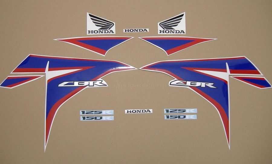 Стикери Honda CBR 125R/250R/500R хонда ЦБР 125/250/500 лепенки