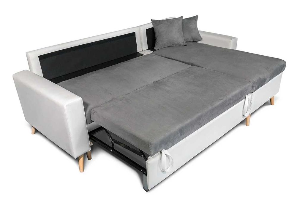 Малък ъглов диван с функция сън и ракла!!! Само 225/148 см!!!