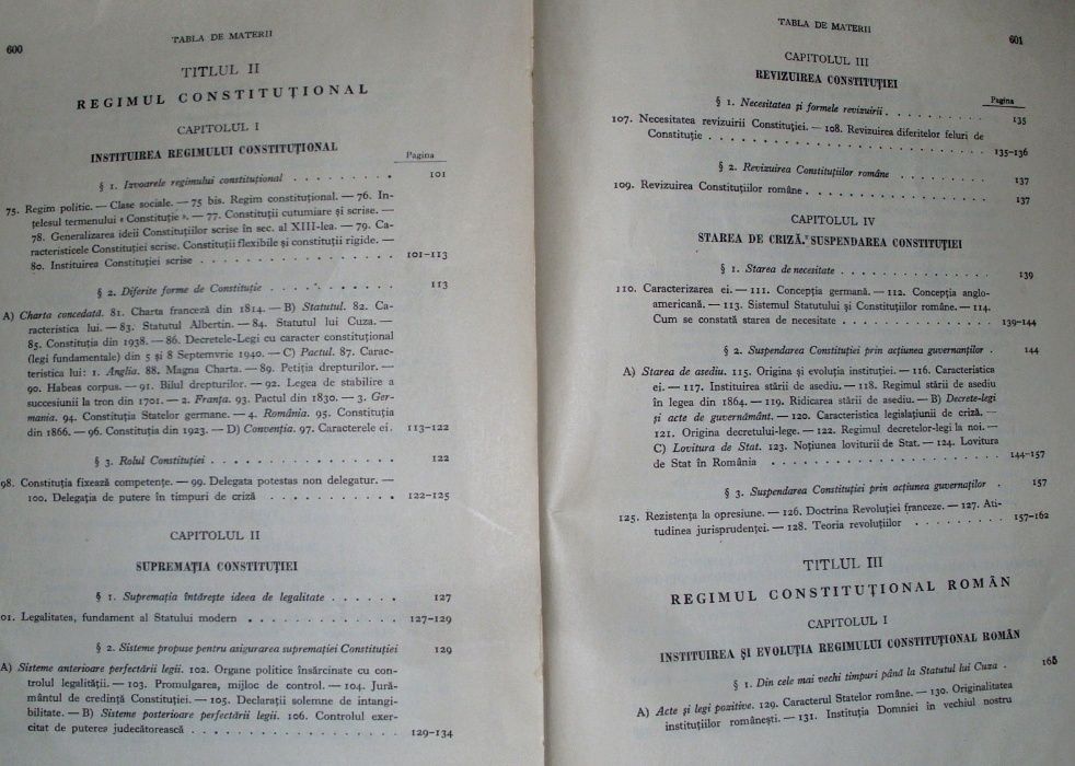 Carte veche 1942 Tratat de drept public Paul Negulescu lipeste