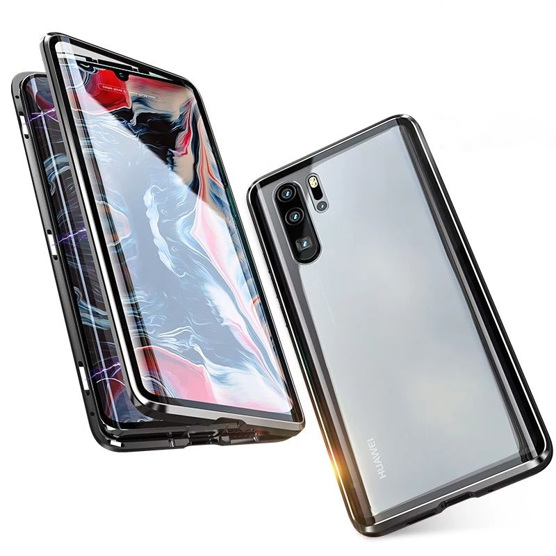 Двоен Магнитен Кейс за Huawei P30 Pro P20 Lite Mate 20 Pro 360 градуса