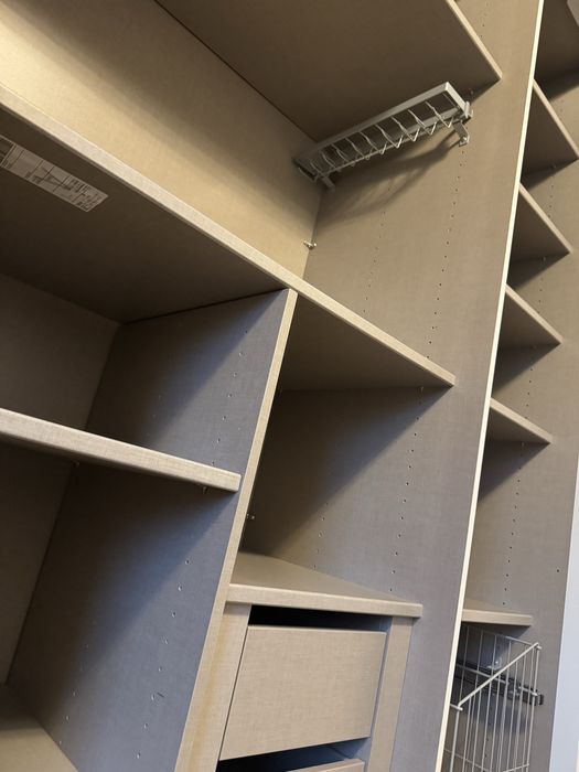 Rez/Dressing/Dulap 270/224/68 cm 2 usi culisante alb lucios/oglinda