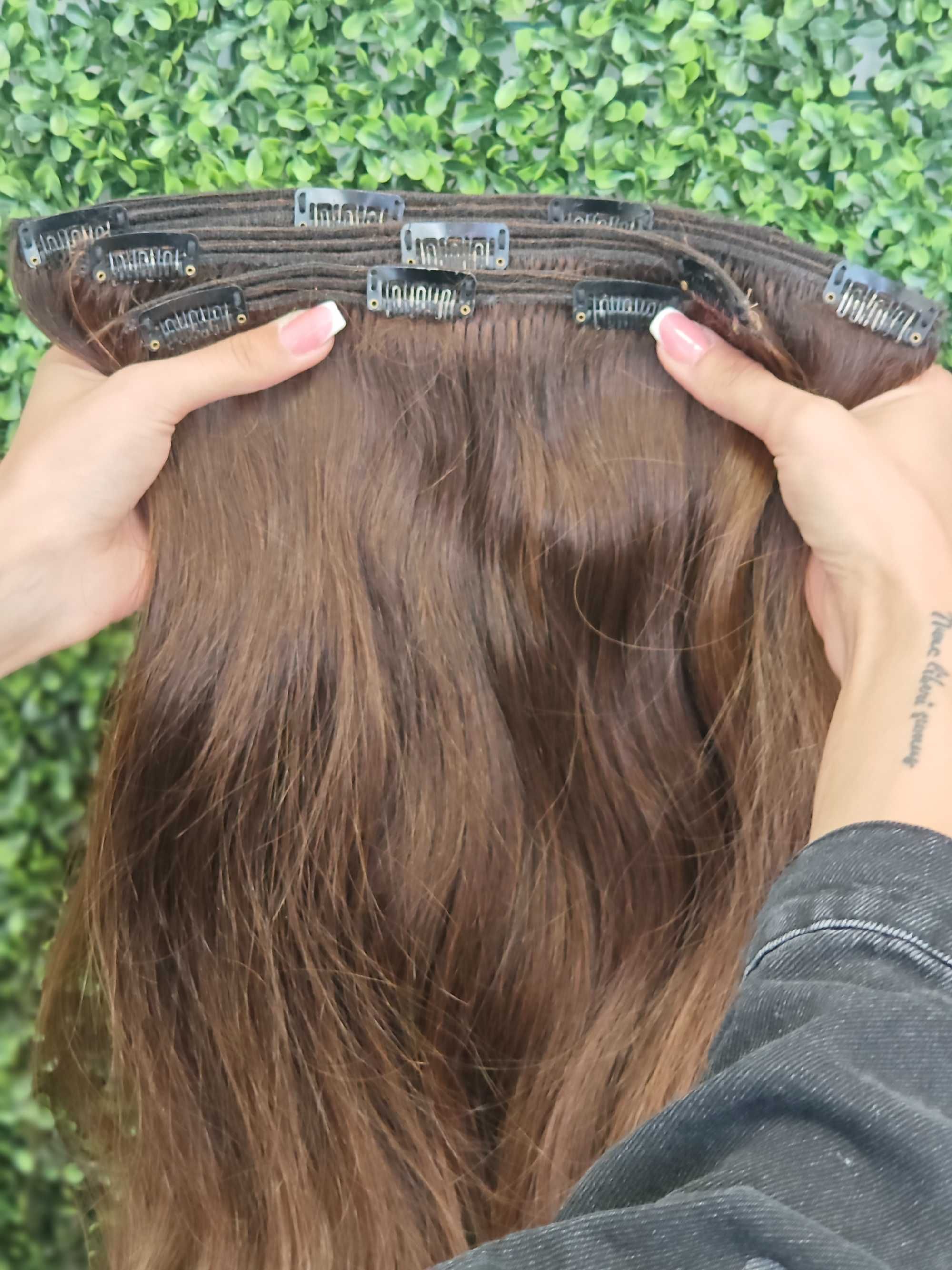 100% естествена коса купувана от Brilliance Hair Extensions