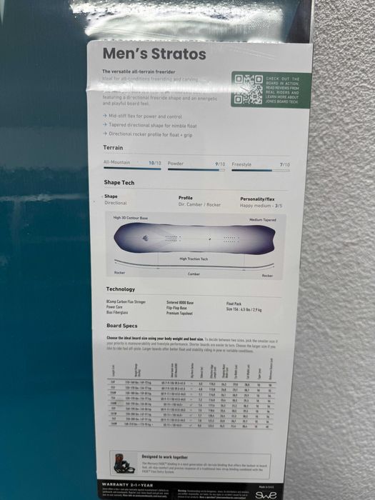 placa noua snowboard jones stratos wide L164cm