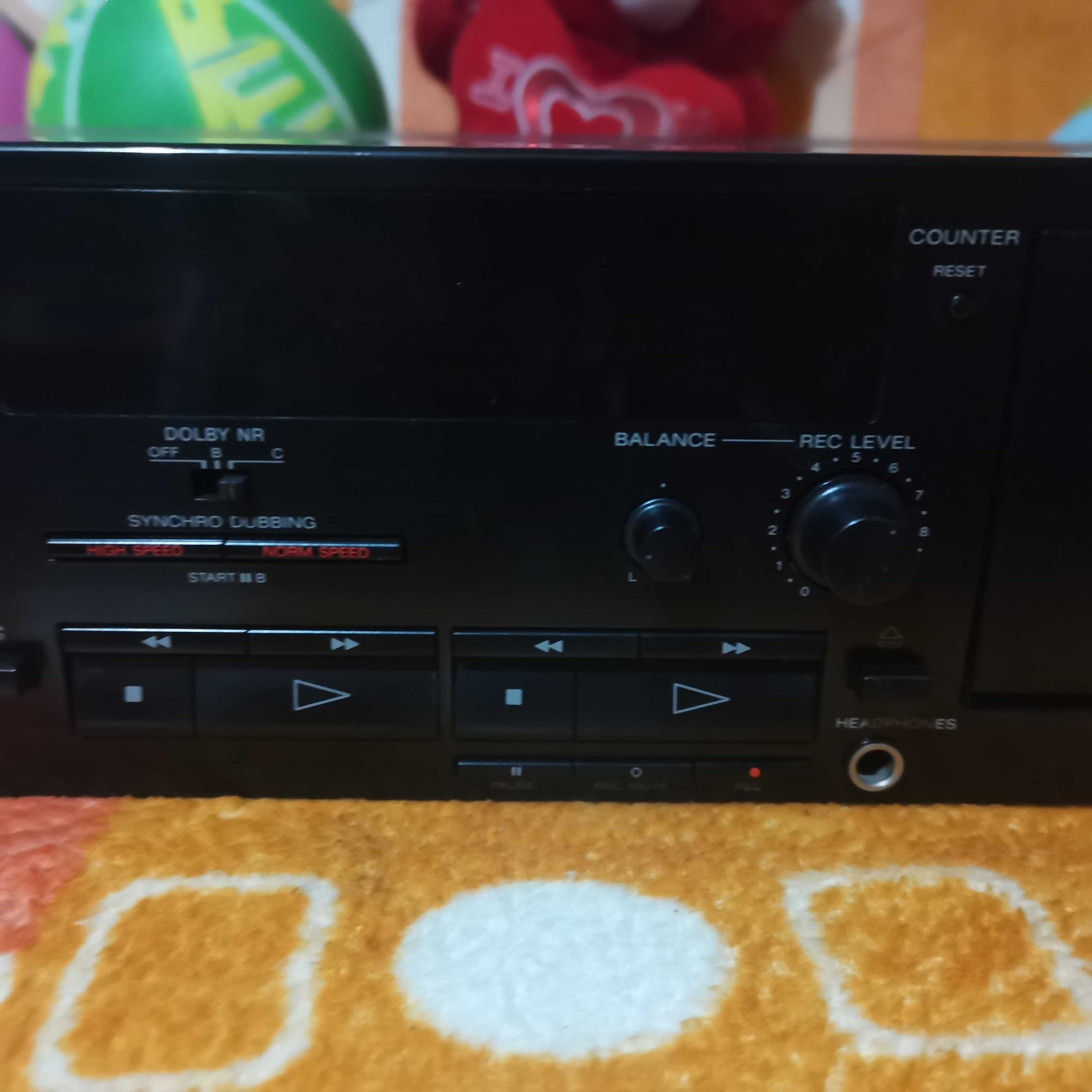 casetofon deck sony model CT W490