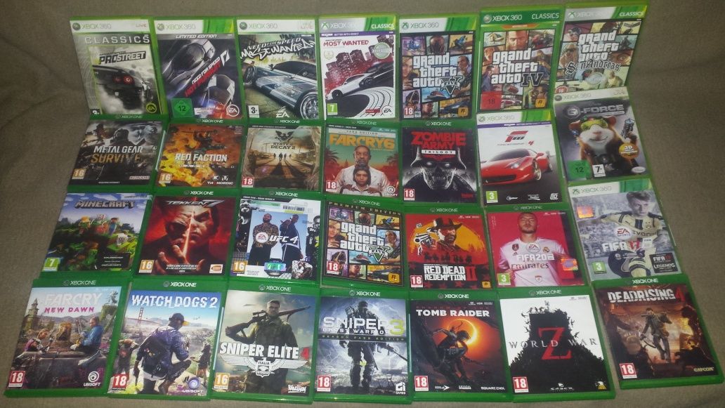 40 Jocuri XBOX ONE si XBOX 360 GTA5 Maneta One si 360 si XBOXONE S 1 T