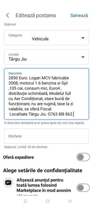Logan Mcv 1.6 16v Gpl 105cai Ac
