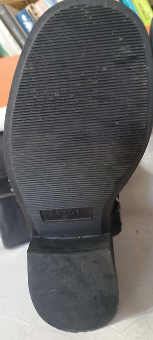 Cizme biker, femei, BERSHKA (piele, mărimea 39)