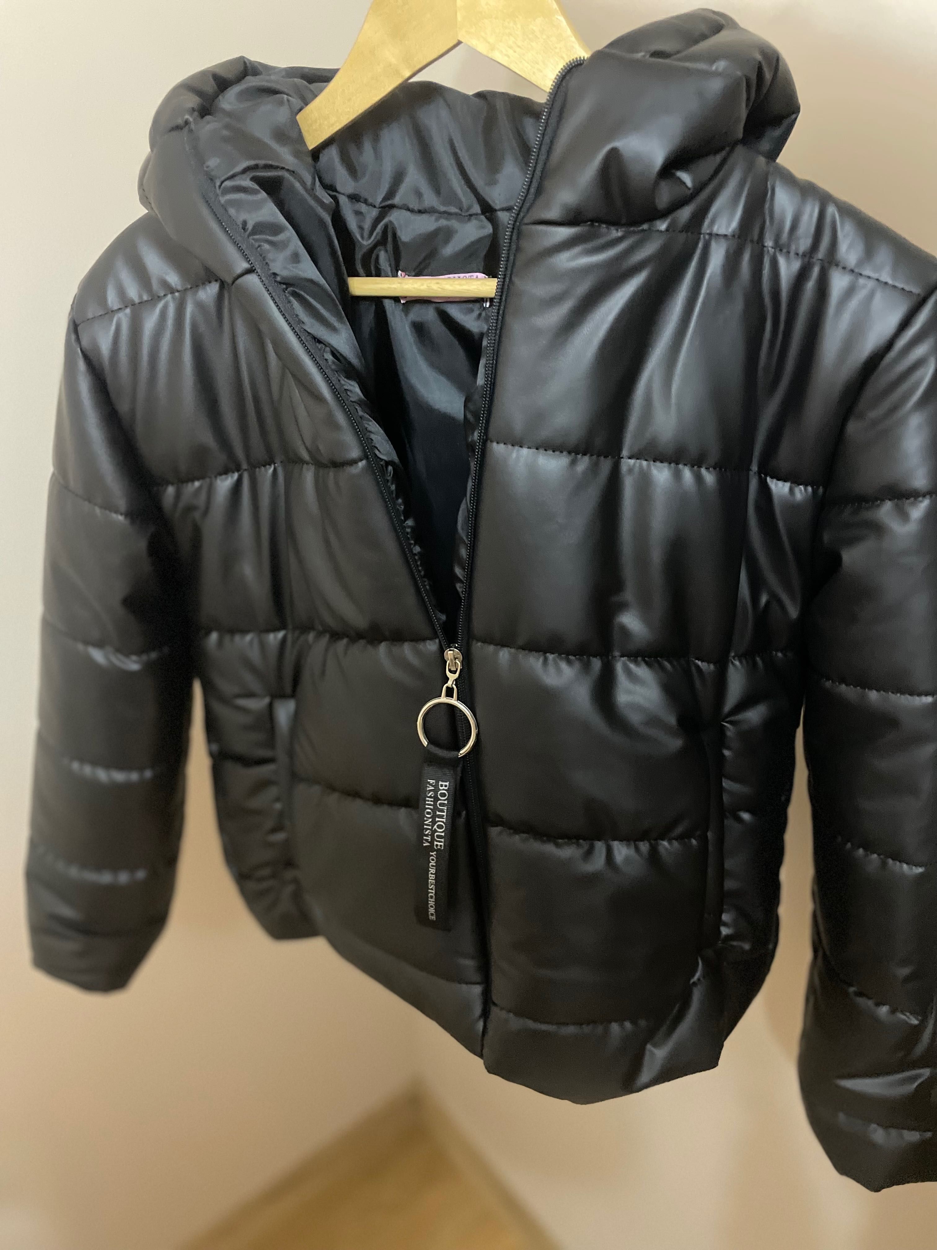 Black fake Leather Jackets M/L