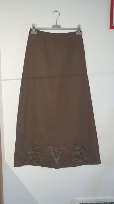 Costum cu fusta, top, camasa din Egipt, in si bumbac