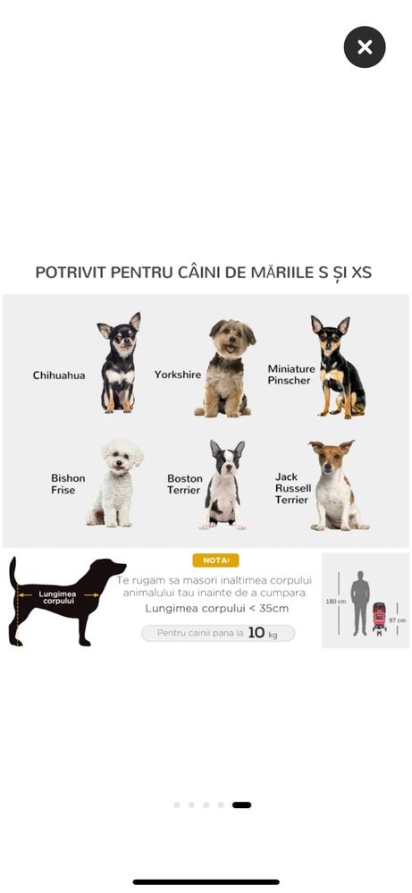 Carut caini/pisici max 10 kg