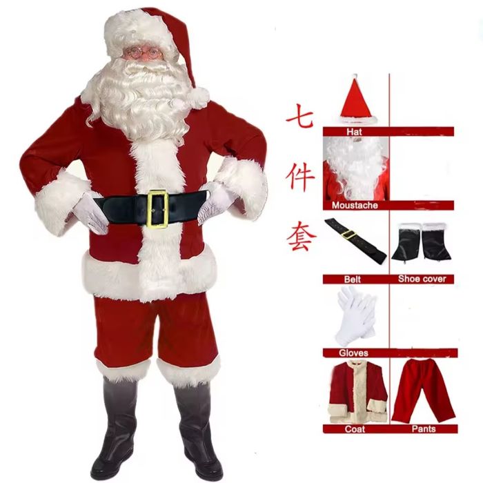 Vând costum Mos Craciun XXL