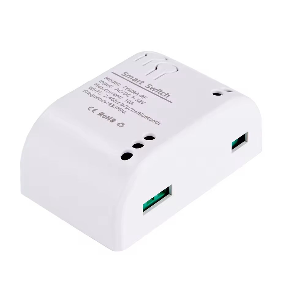 Tuya Smart WiFi+RF433 1-канално реле 7-32V, макс. 10А товар