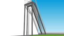 Scări metalice zincate galvanizate