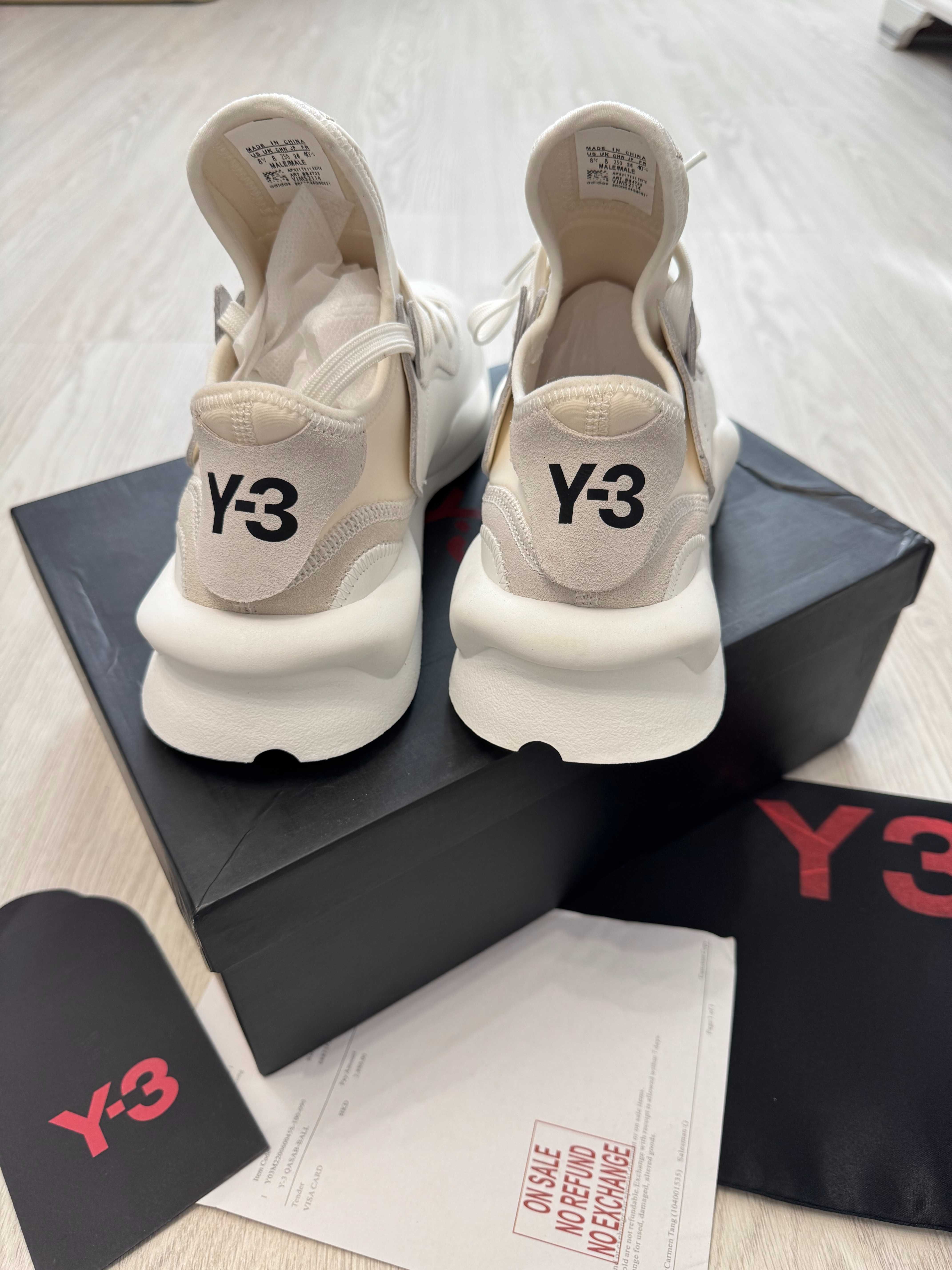 Adidasi Y-3, Kaiwa - White Premium din Piele NOI Yohji Yamamoto Y3
