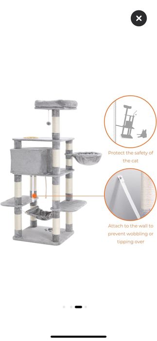 Ansamblu de joaca pentru pisici, copac cu culcus