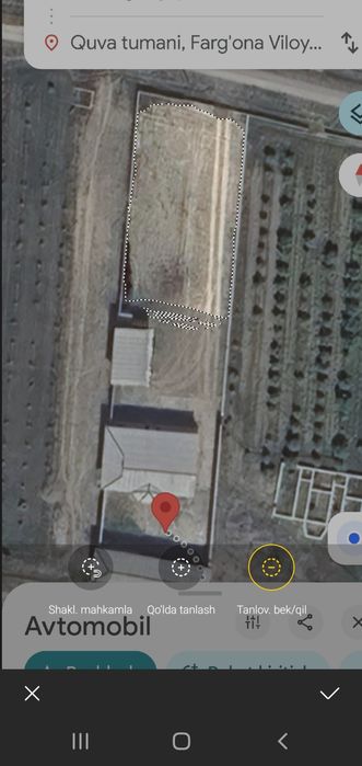 Yer ko‘cha asfalt gas, svet, suv, wifi bor