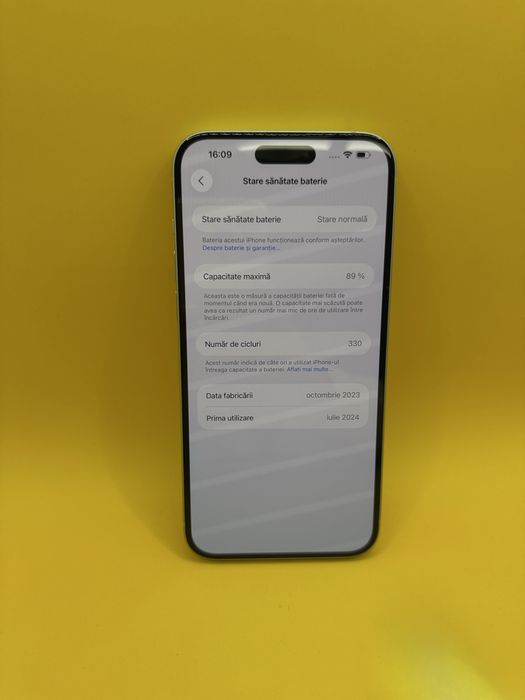iPhone 15 Plus Blue 128GB sanatate baterie 89%