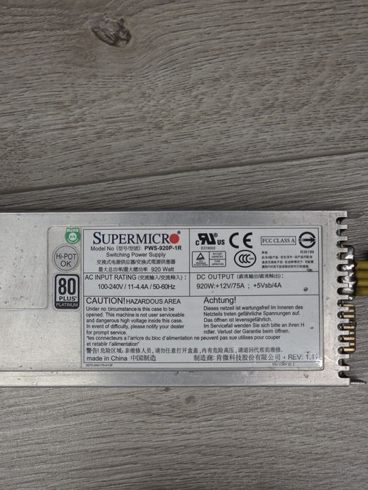 Sursa alimentare server/mining 920w PCIe x 8