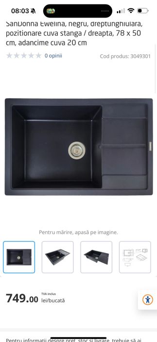 Chiuveta de bucatarie