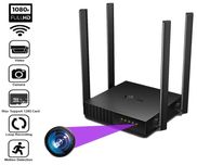 Camera Spion C54N Ascunsa in Router Wireless ,WIFI, Card 32GB Inclus