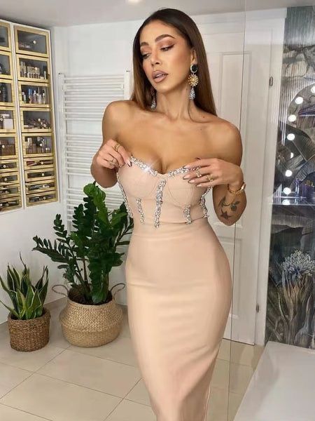 rochie bandage cu corset