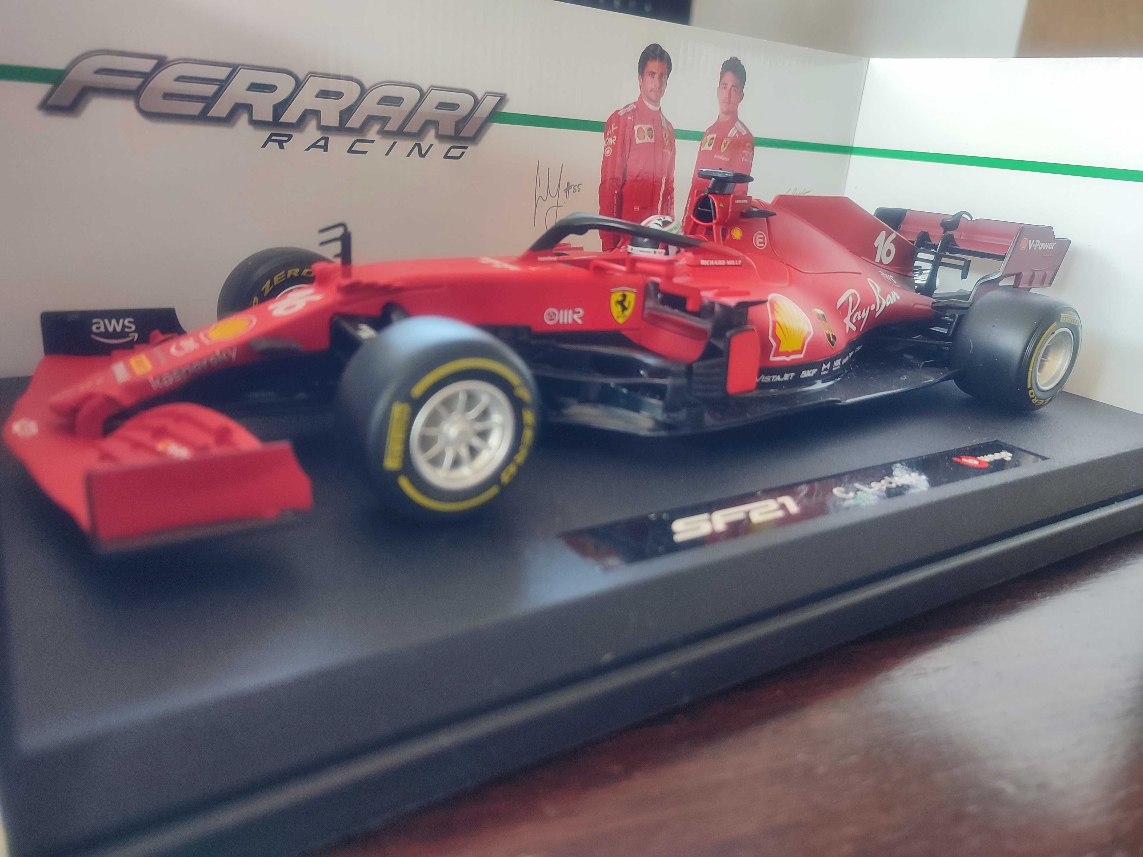 macheta FERRARI SF21 1:18 C LECLERC sezonul 2021