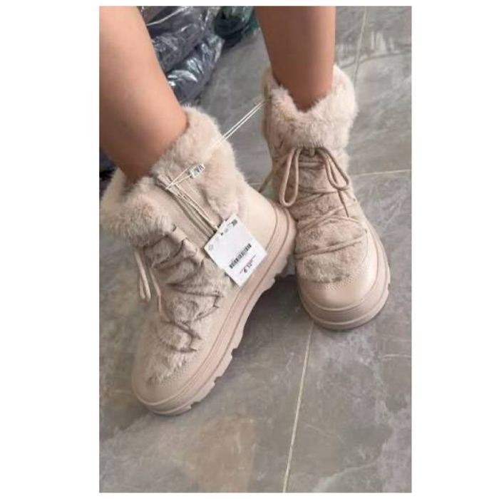 Сапожки Zara новые женские бежевые полусапожки белые сапоги зара