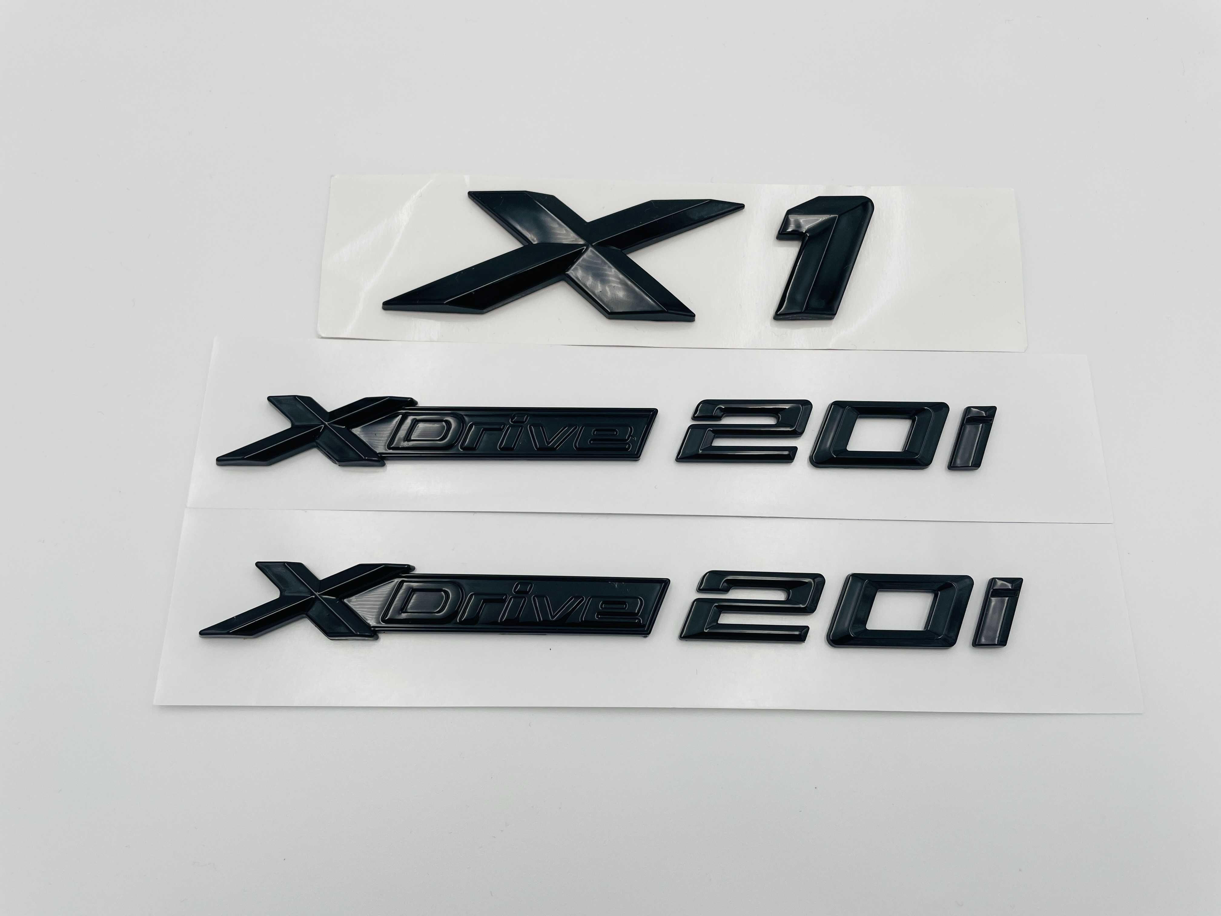 Set embleme compatibile BMW X1 x-drive 20i negru