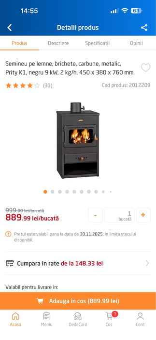 Semineu Prity+ recuperator