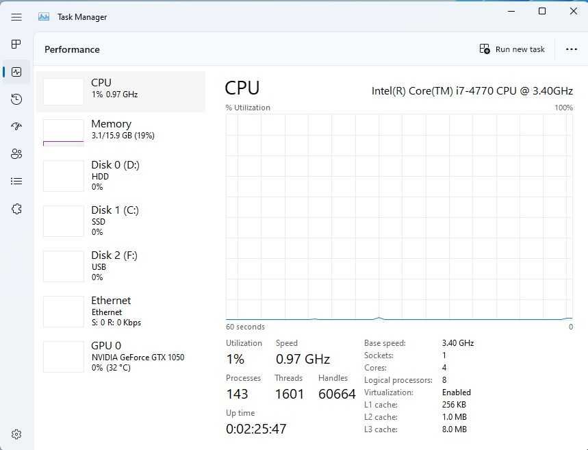 Calculator Unitate PC Gaming I7 4770 Ram 16G GTX 1050