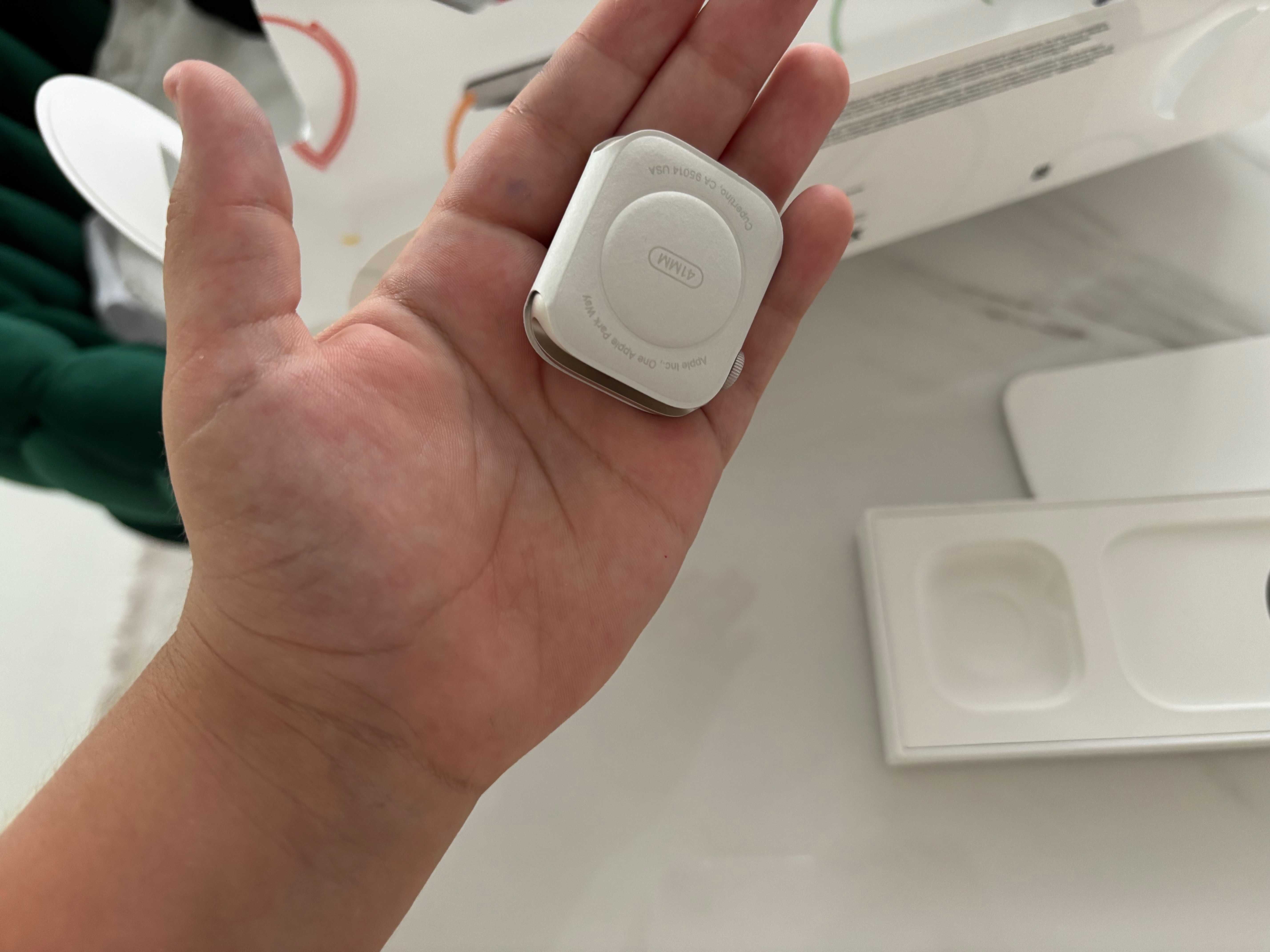 Apple Watch 7 silver 41mm IMPECABIL