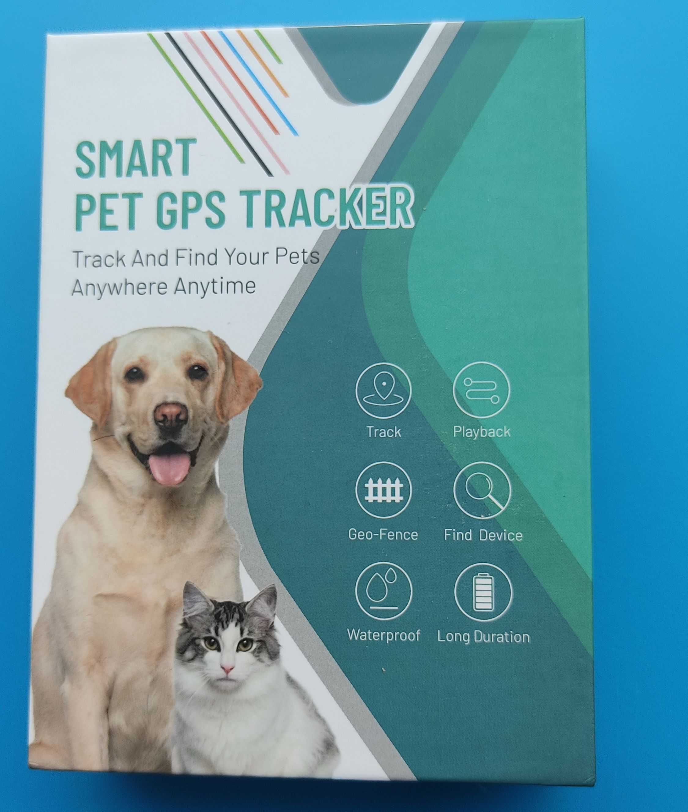 4G GPS тракер, IP67, за животни: кучета, котки, опция:  +СИМ карта