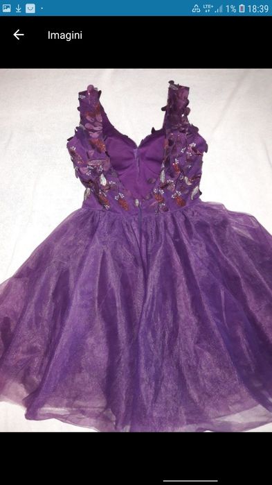 Rochie de majorat/ocazie/nunta/banchet mov, mar M