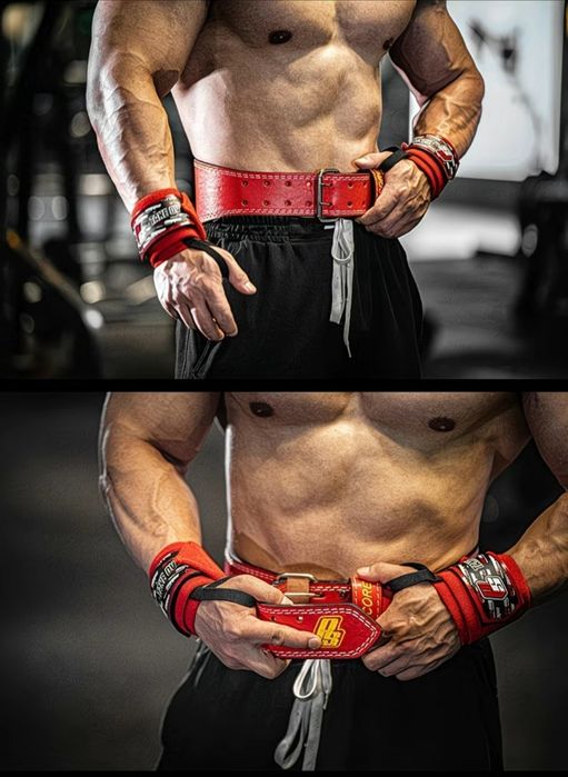 Тяжелоатлетический спортивный пояс ремень для зала