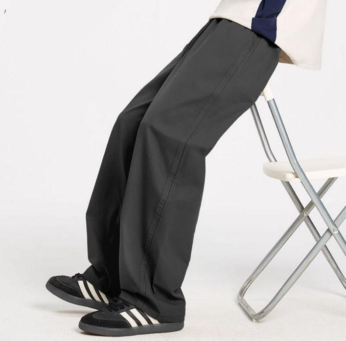 Однотонные модные брюки для парней и девушек