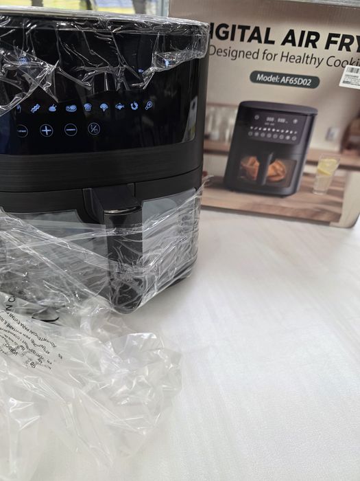 Фритюрник с горещ въздух (Air Fryer) XXL 7.2 литра с прозорец за наблю