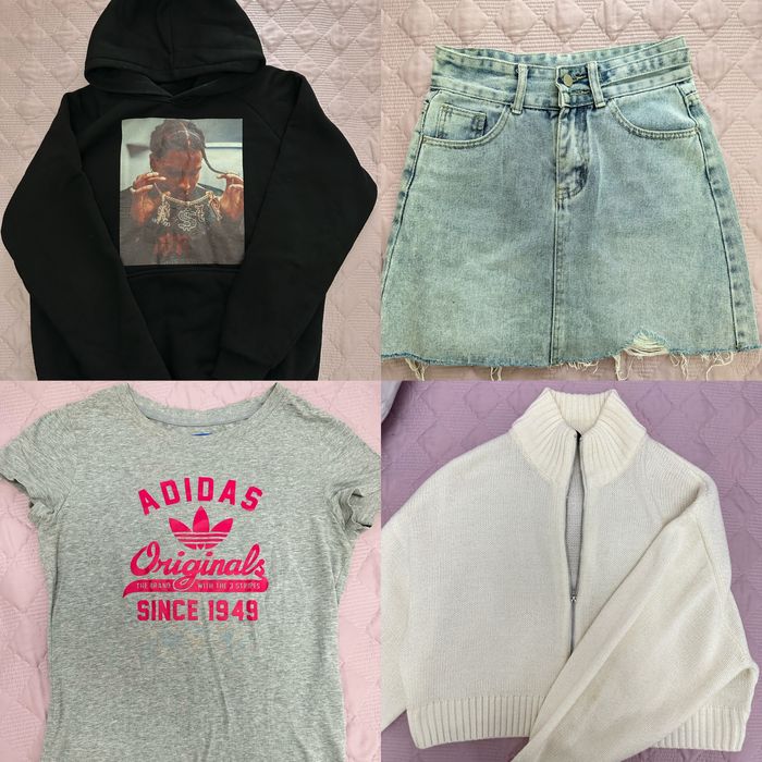 Разгрузка гардероба, джинсы кофты футболки