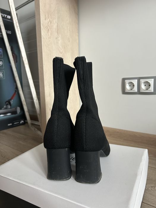 Боти Jenny Fairy с дебел ток, черни