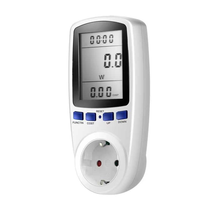 Контакт за измерване на енергия, 16A, 230V, Консумация, Ампераж,3680 W