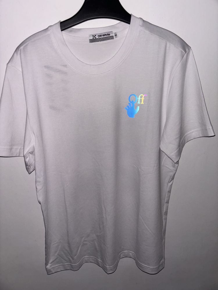 Tricou Off White Reflective S Alb